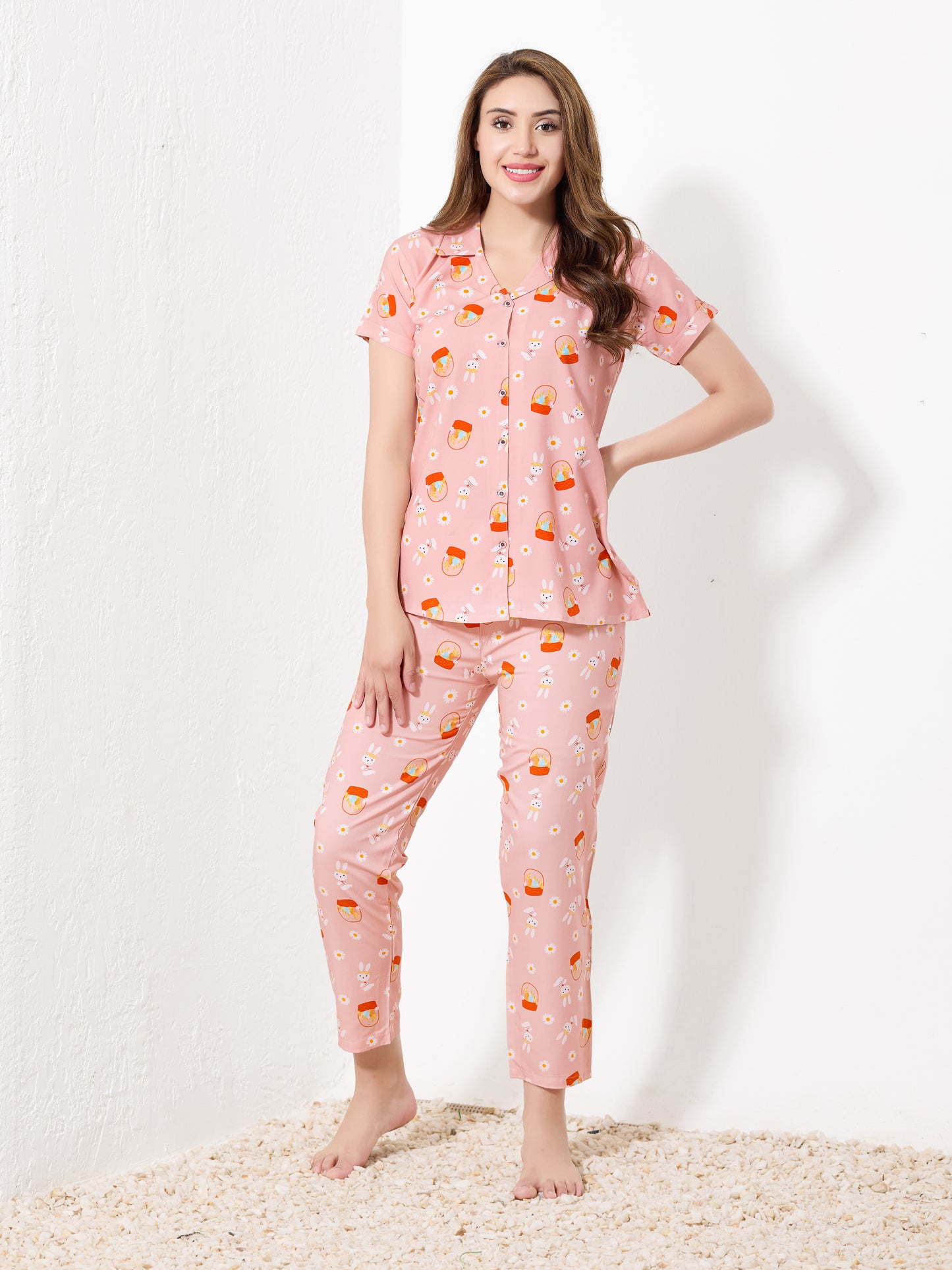 Light Pink Night Suit