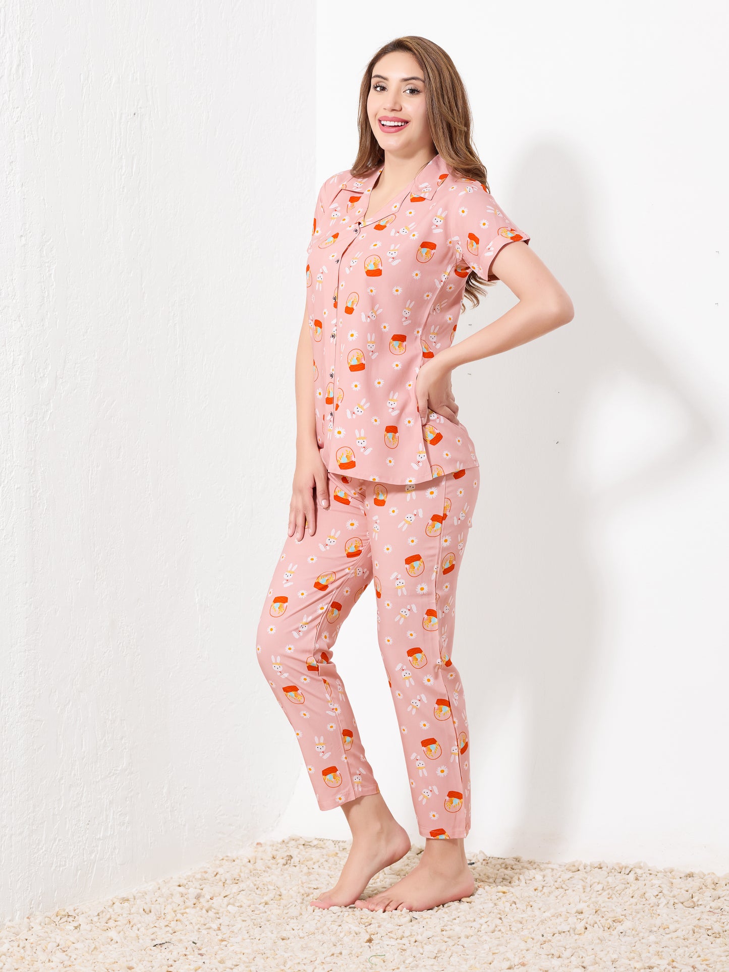 Light Pink Night Suit