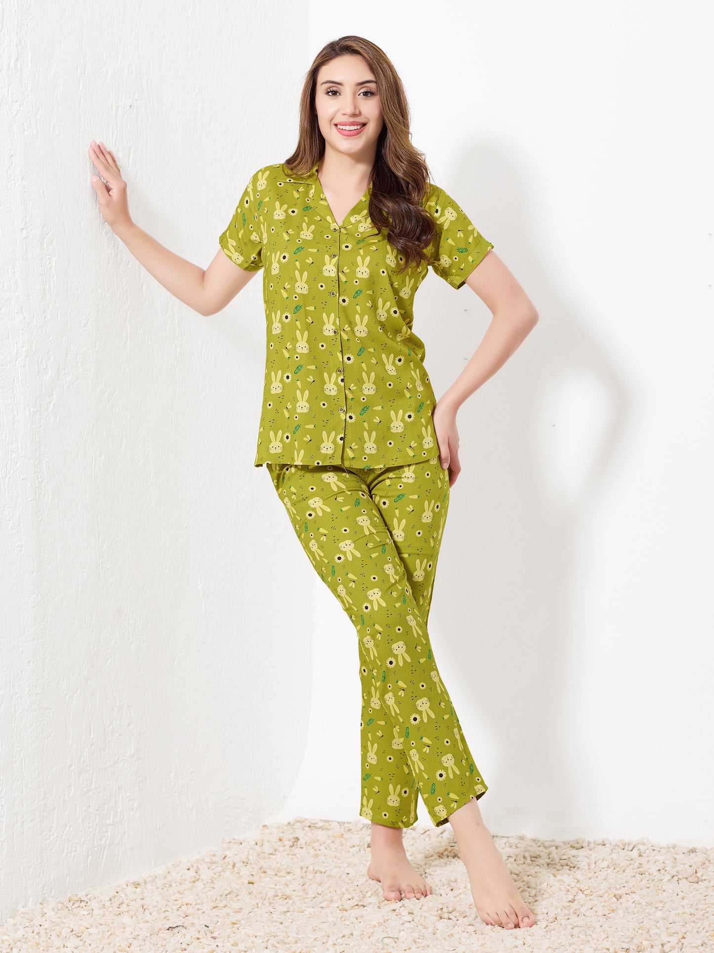 Lime Green Night Suit