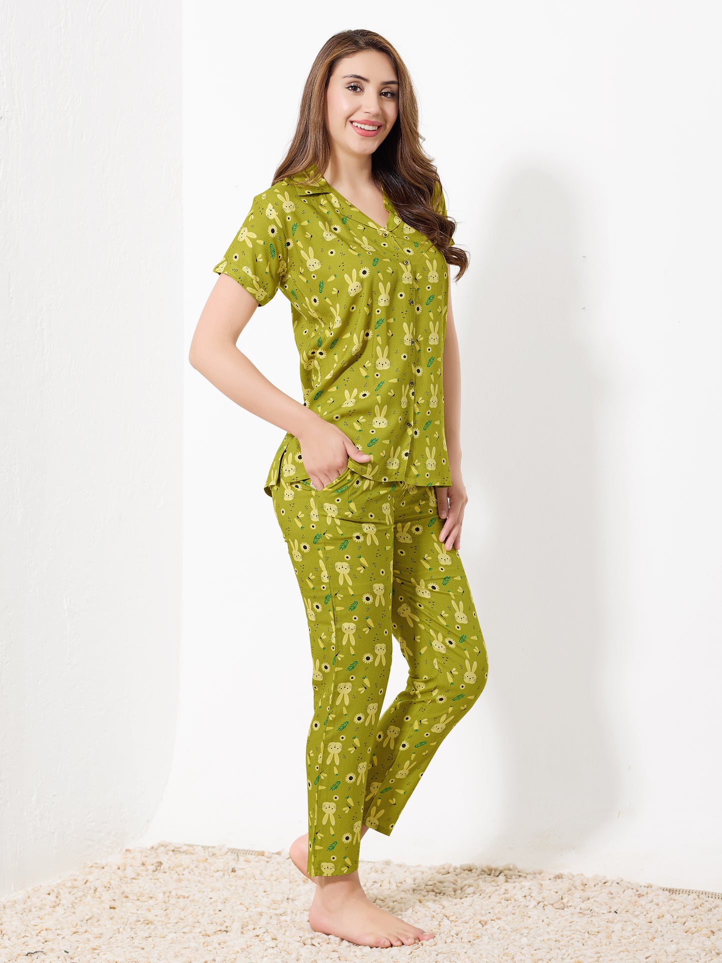 Lime Green Night Suit