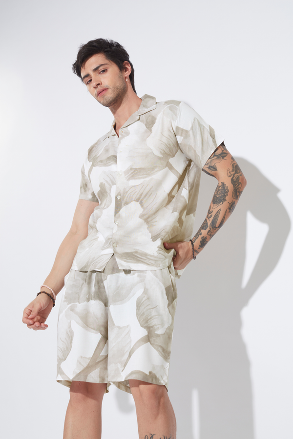 Sage & Stone Abstract Bloom Mens Co-ord Set