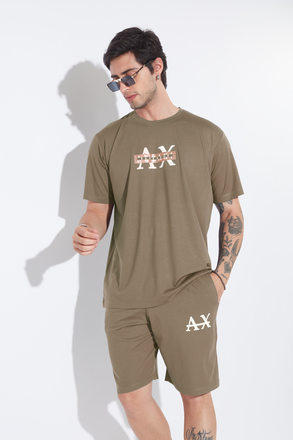 Olive AX Urban Mens Co-ord Set