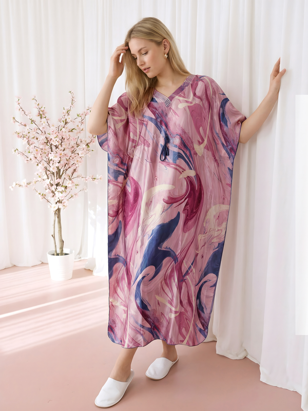 Indigo Splash Abstract Kaftan Womens Kaftan