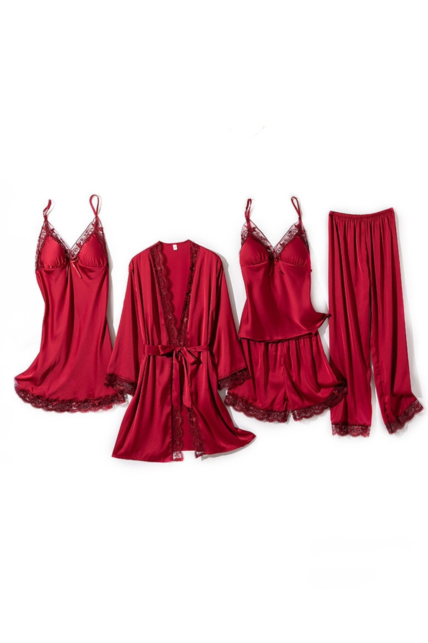 Luxury Satin 6-Piece Bedroom Wear Set