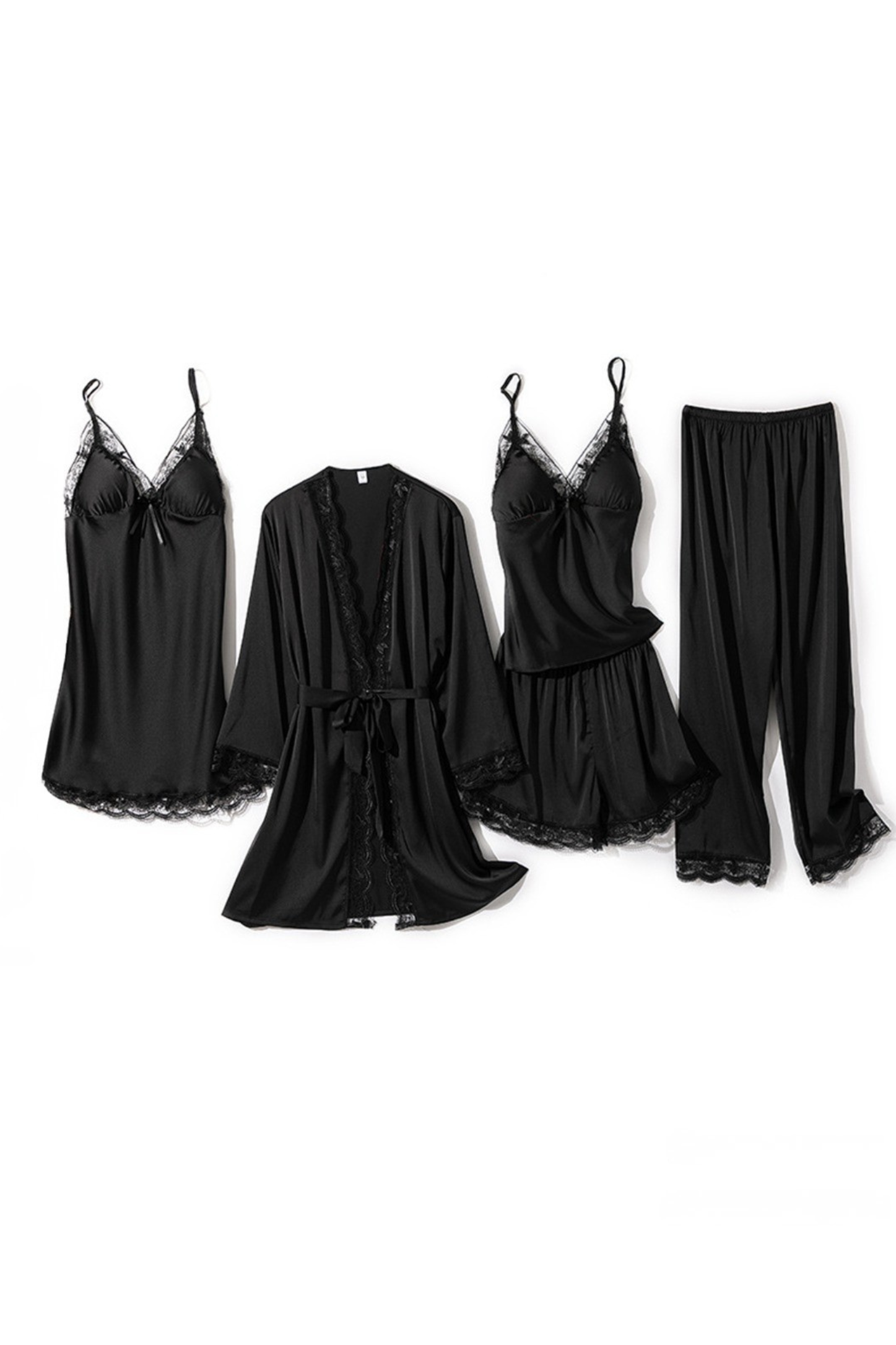 Luxury Satin 6-Piece Bedroom Wear Set