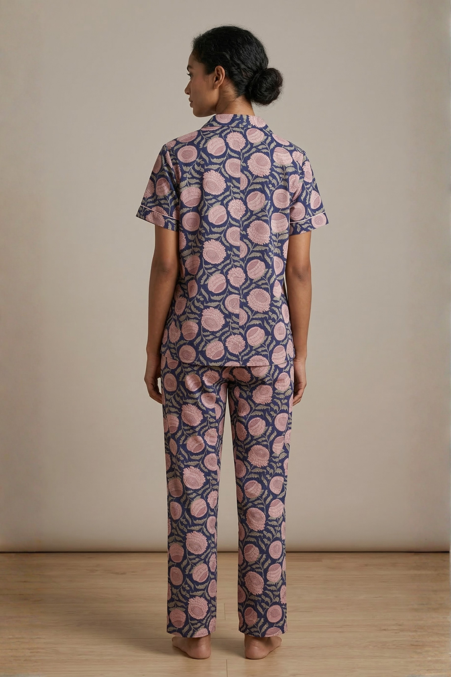 Indigo Cotton Nightsuit