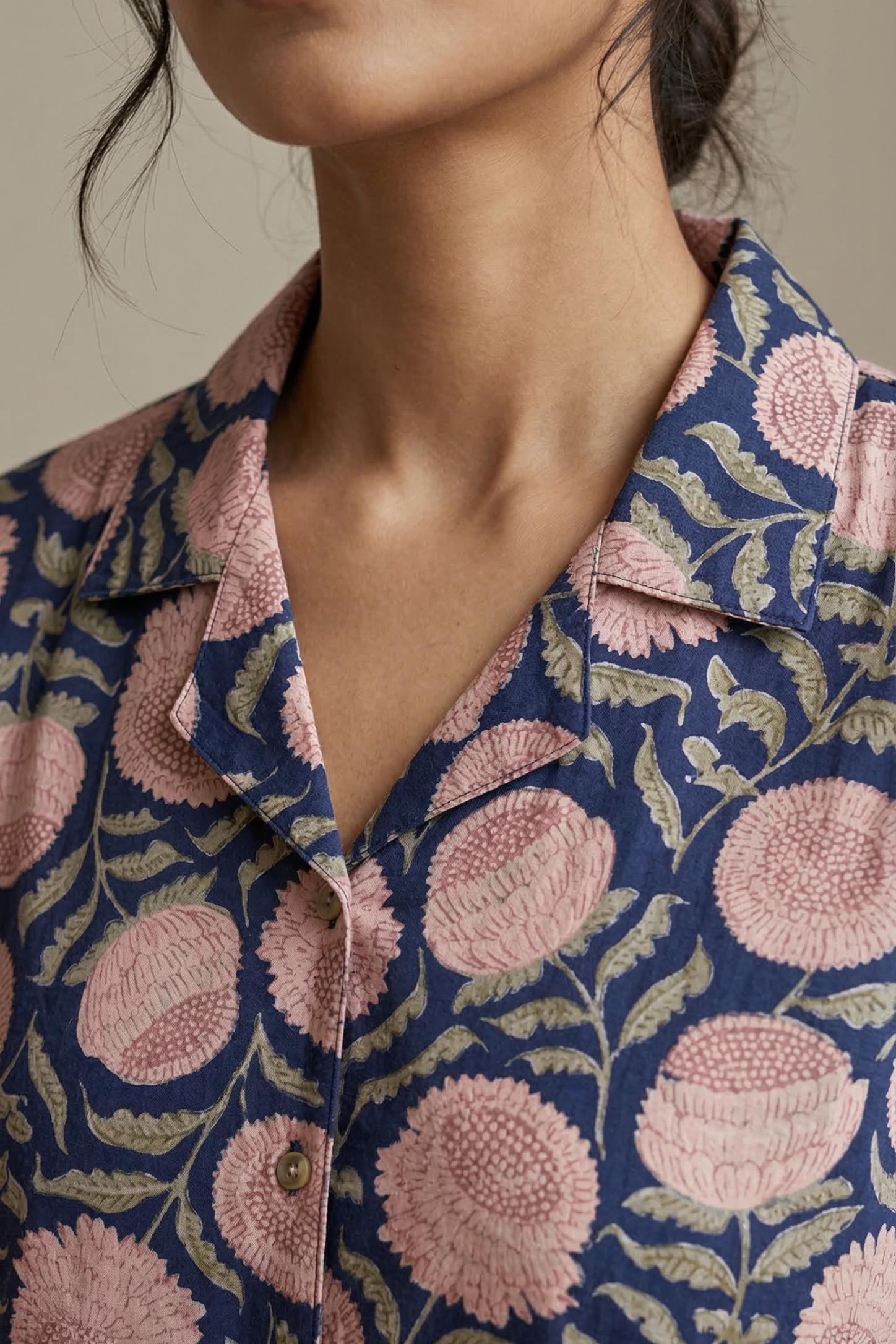 Indigo Cotton Nightsuit