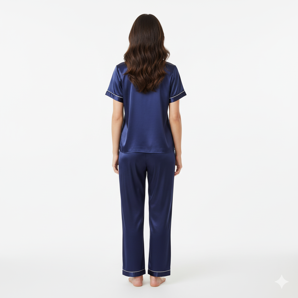 Voilet Luxe Satin Night Suit