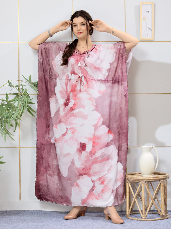 Lavender Meadow Lace Rayon Kaftan